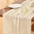 Sage Green Cheesecloth Table Runner Fall Wedding Birthday Party Home Decor
