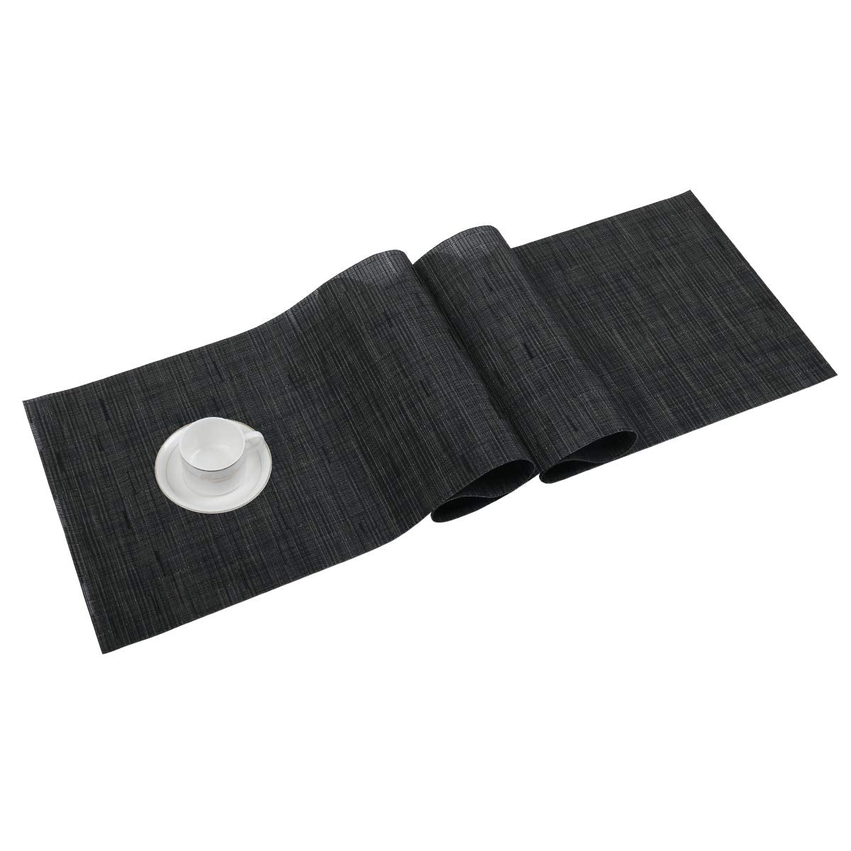 SHACOS Teal Blue Woven Placemats Set of 6 Place Mats for Dining Table