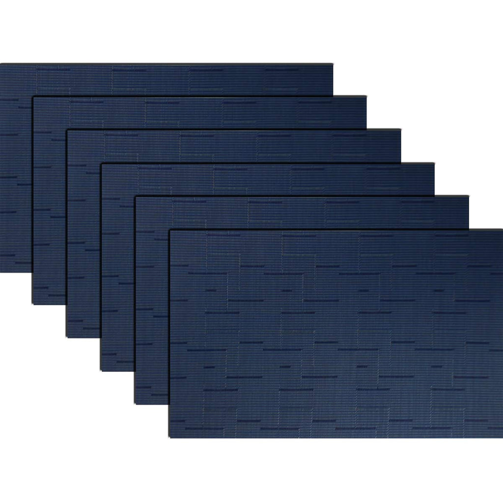 PIGCHCY Placemats,Durable Placemats for Dining Table,Washable Woven Vinyl Kitchen Placemats Set of 4 (Brown)