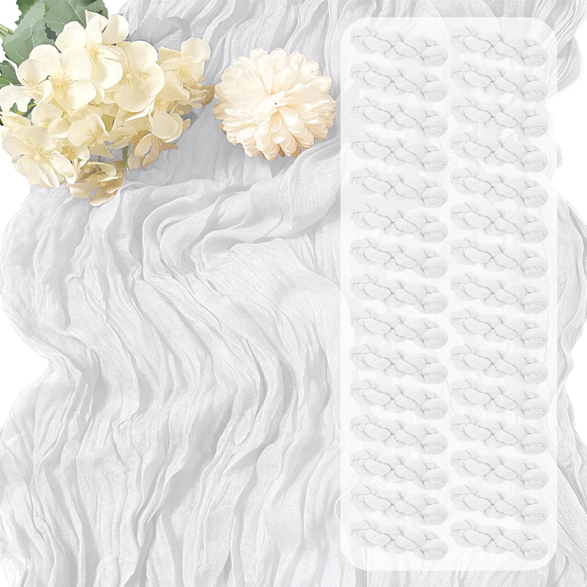 15 Pack Terracotta Cheesecloth Table Runner 17 x 108 inch Cheese Cloth Table Runners 9ft Terracotta Table Runner Rustic Romantic Sheer Gauze Runner for Wedding Party Baby Shower Table Decoration