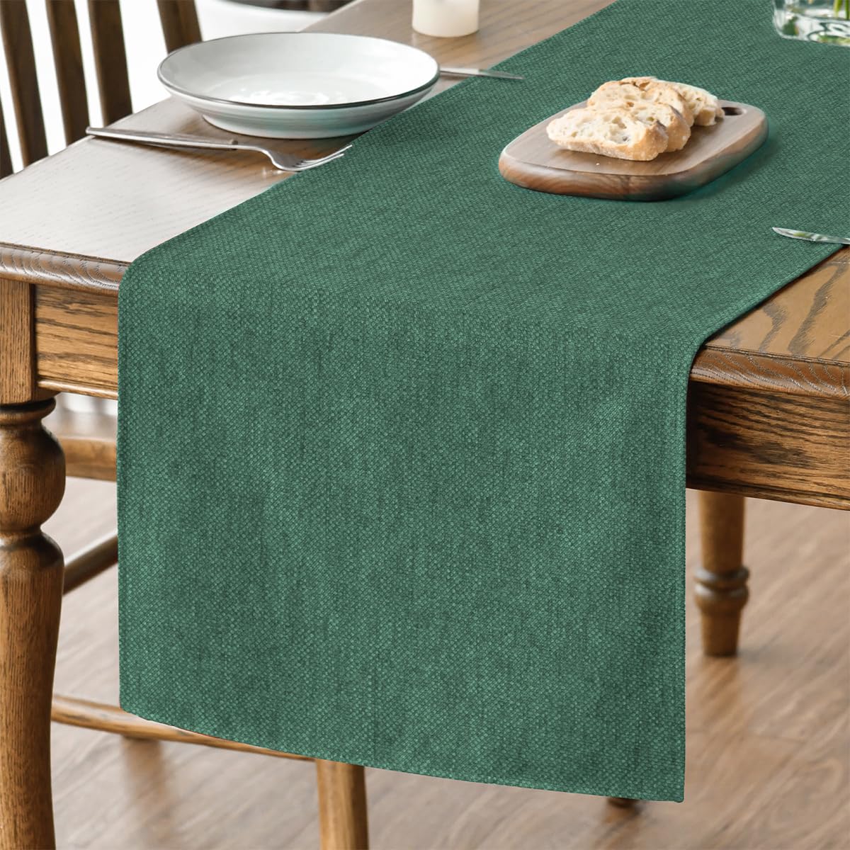 Artoid Mode Light Brown Table Runner, Seasonal Fall Washable Kitchen Dining Table Decoration for Home Party Decor 13x72 Inch