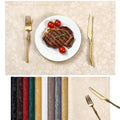 Smiry Rectangle Place Mats, Waterproof Heavy Duty Vinyl Placemats 6 Pack