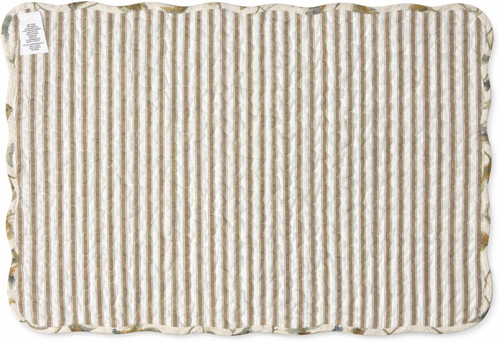 Bailey Vintage Quilted 100% Cotton Set of 6 Placemats 13" x 19"