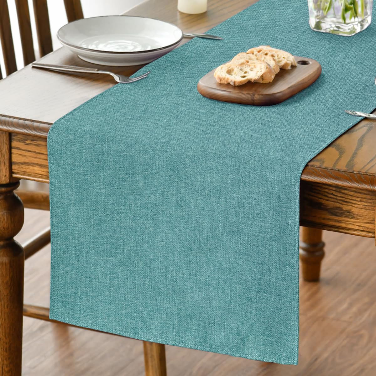 Artoid Mode Light Brown Table Runner, Seasonal Fall Washable Kitchen Dining Table Decoration for Home Party Decor 13x72 Inch