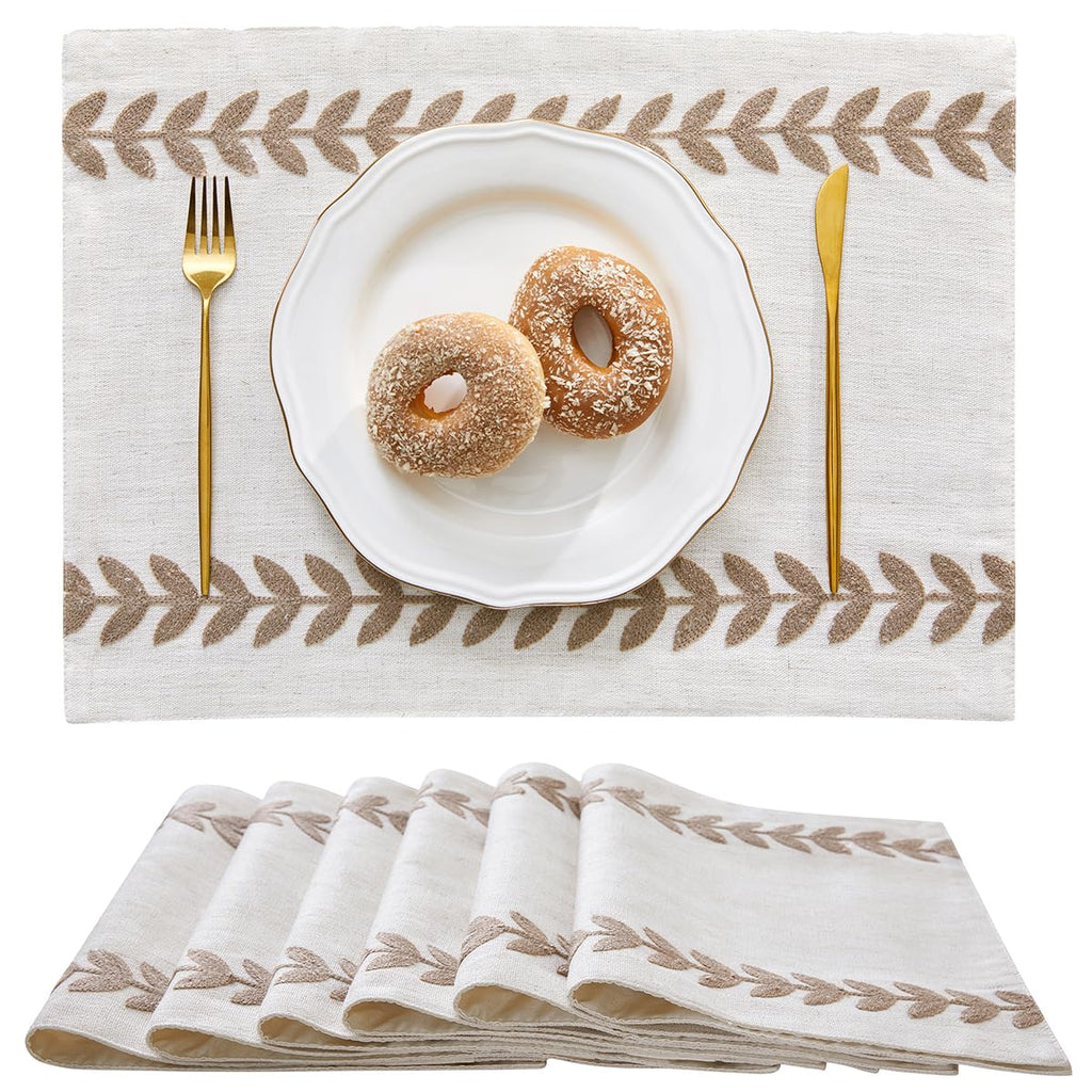 Wracra Embroidered Table Runner, White Table Runners 72 Inches Long