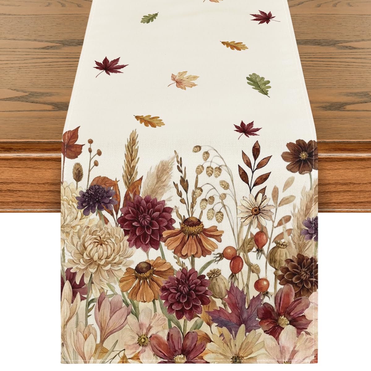 Artoid Mode 210 GSM Fall Table Runner Home Party Decor 13x36 Inch