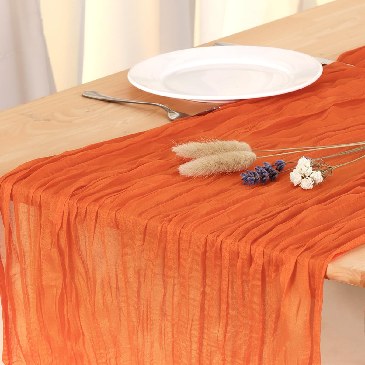 3 Pack Sage Green Cheesecloth Table Runner 120 Inch Boho Wedding Decor