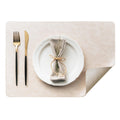 DOLOPL Placemats Set of 8, Reversible Dual-Color Faux Leather Place Mats