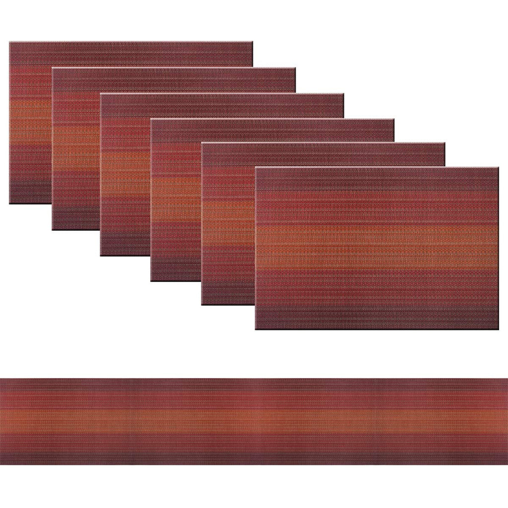 PIGCHCY Placemats,Durable Placemats for Dining Table,Washable Woven Vinyl Kitchen Placemats Set of 4 (Brown)
