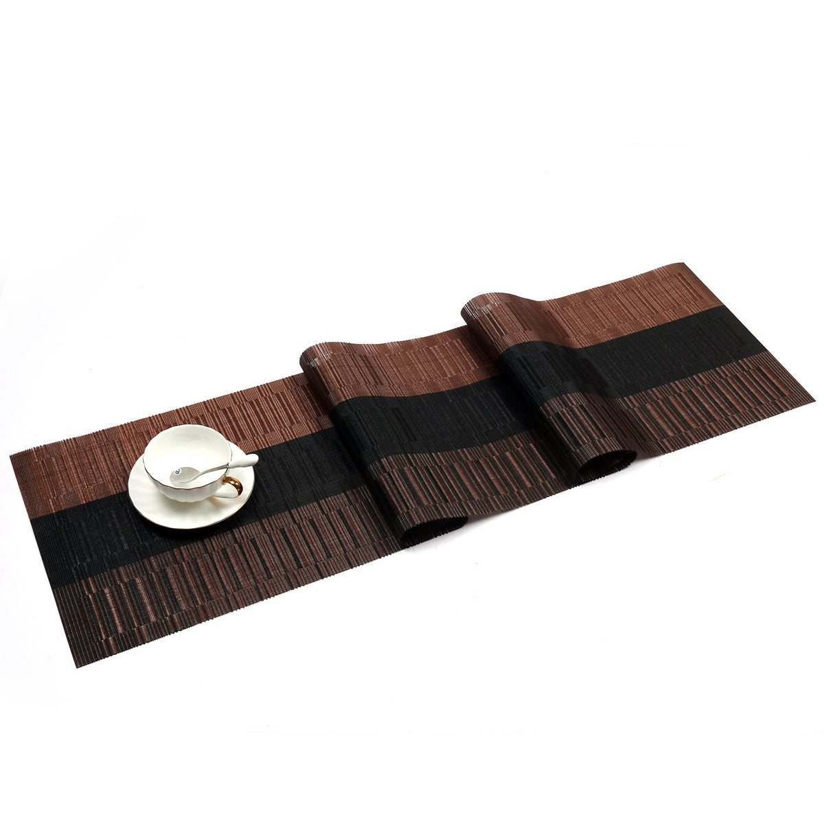 SHACOS Teal Blue Woven Placemats Set of 6 Place Mats for Dining Table
