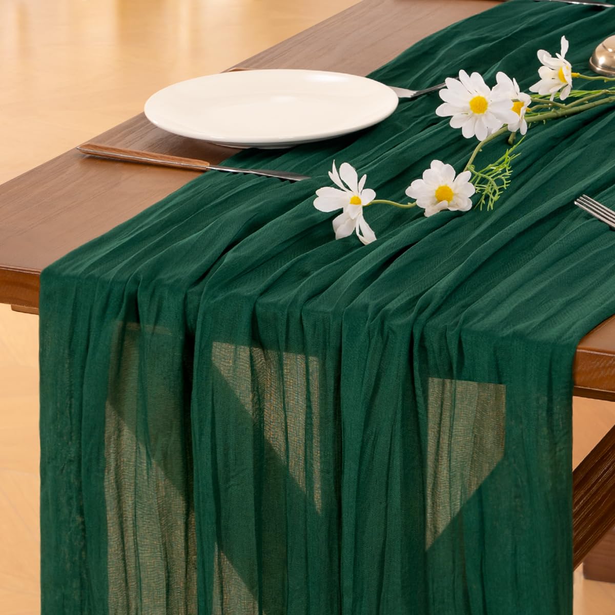 Pink Cheesecloth Table Runner Fall Boho Wedding Birthday Party Home Decor