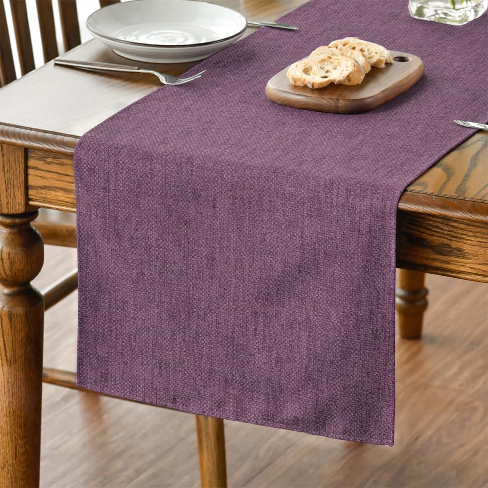 Artoid Mode Light Brown Table Runner, Seasonal Fall Washable Kitchen Dining Table Decoration for Home Party Decor 13x72 Inch