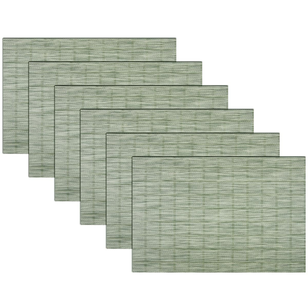 PIGCHCY Placemats,Durable Placemats for Dining Table,Washable Woven Vinyl Kitchen Placemats Set of 4 (Brown)