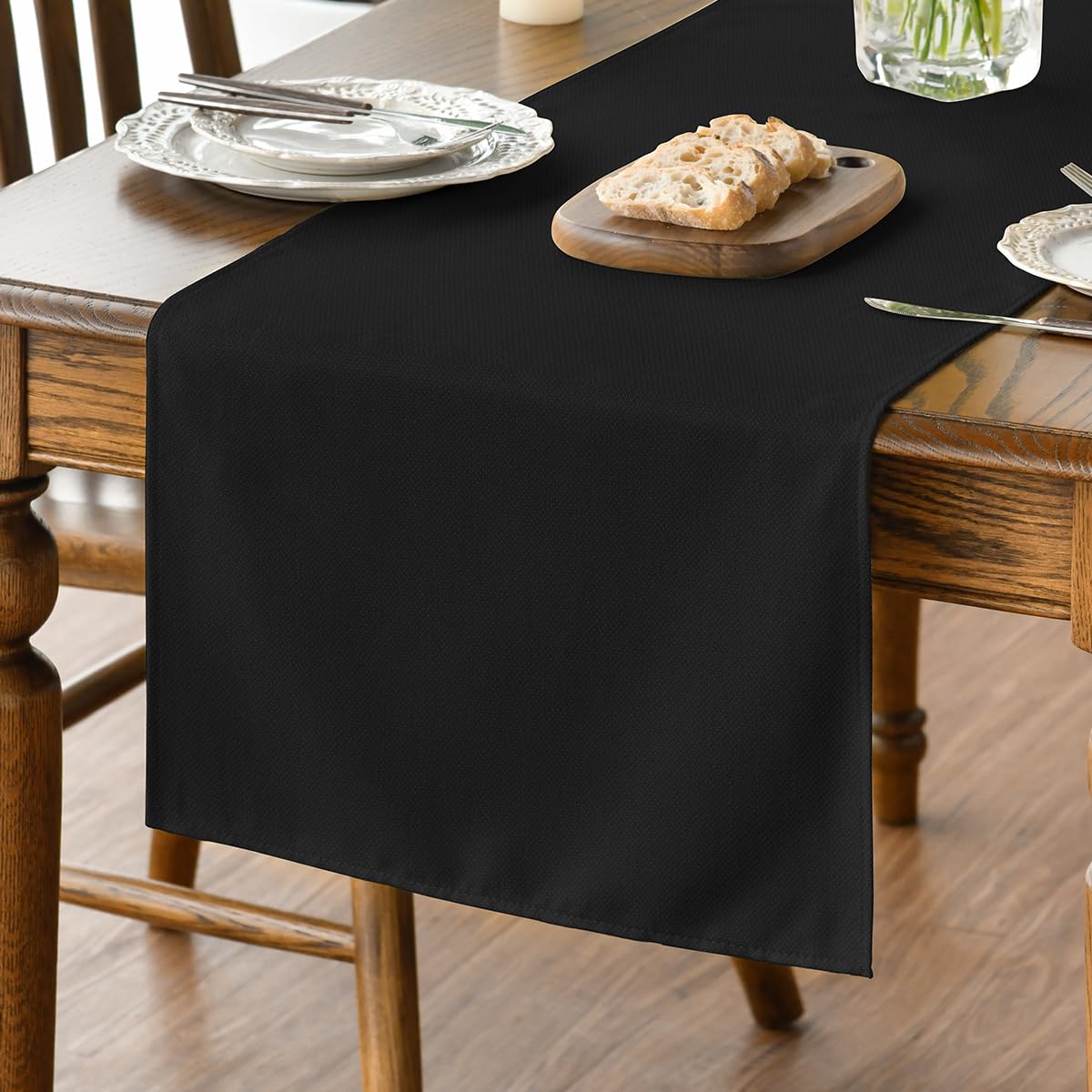 Artoid Mode Light Brown Table Runner, Seasonal Fall Washable Kitchen Dining Table Decoration for Home Party Decor 13x72 Inch