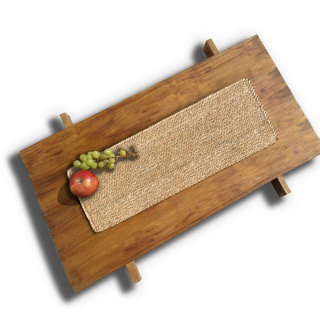 Woven Placemats Round Placemats Set of 6, 13.5 Inch Wicker Placemat Circle Rattan Placemats Farmhouse Boho Braided Natural Water Hyacinth Place Mats for Indoor & Outdoor Table Decor