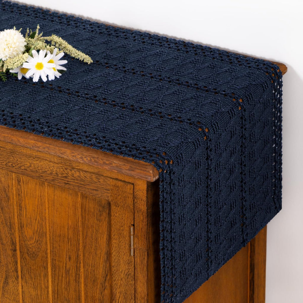 Boho Table Runner Fall Farmhouse Rustic Dining Dresser Scarf Home Decor