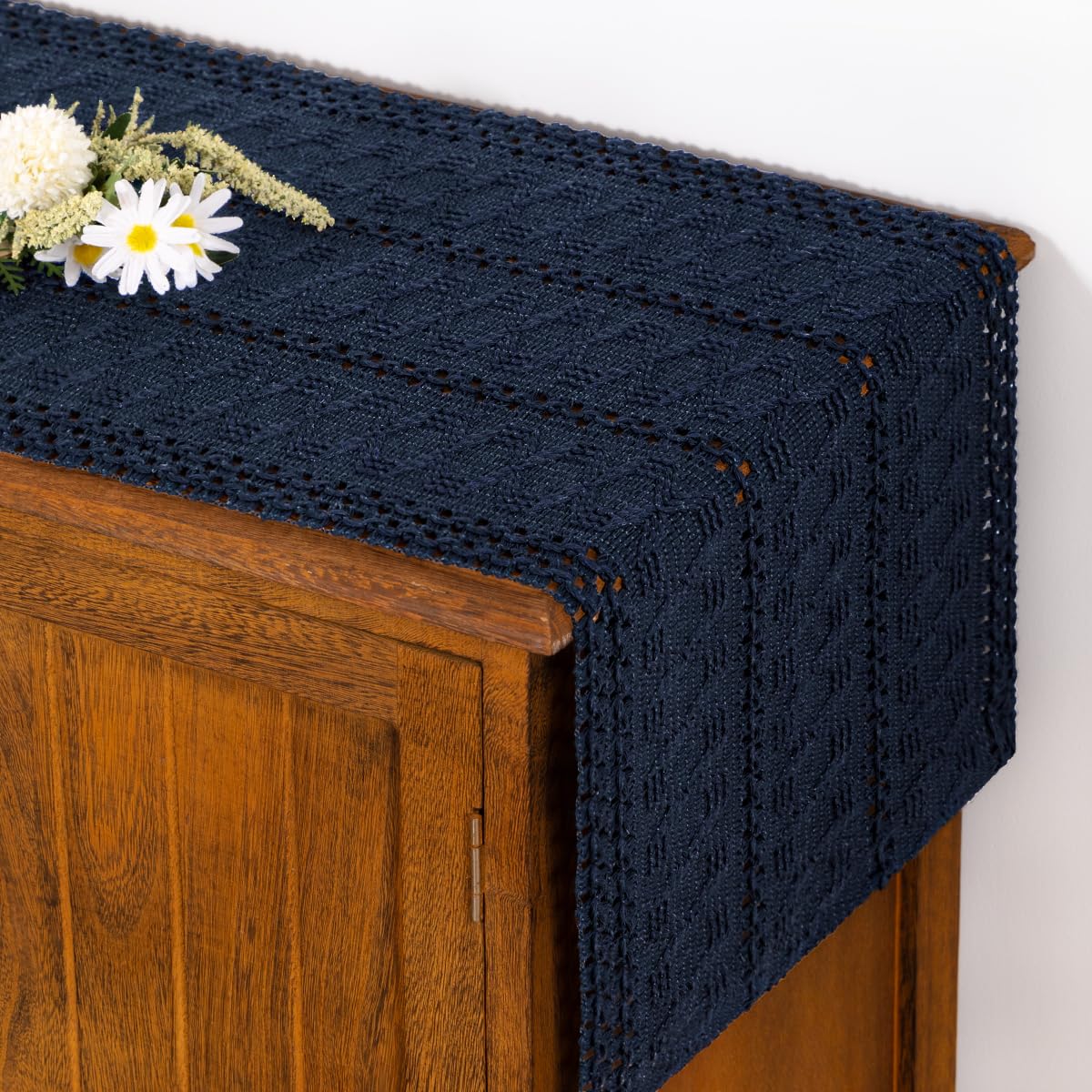 Boho Table Runner Fall Farmhouse Rustic Dining Dresser Scarf Home Decor