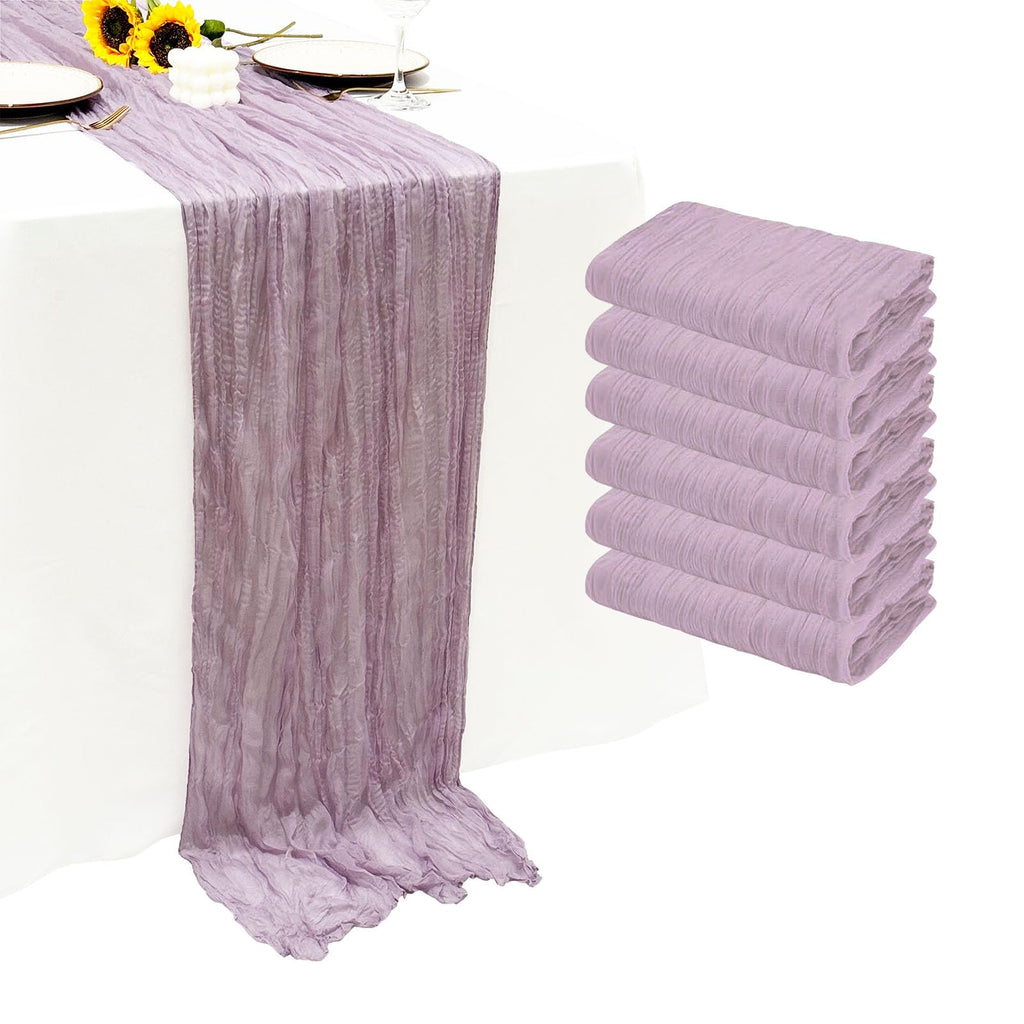 12Pack Dusty Blue Cheesecloth Table Runner 20x120 inch Gauze Table Runner