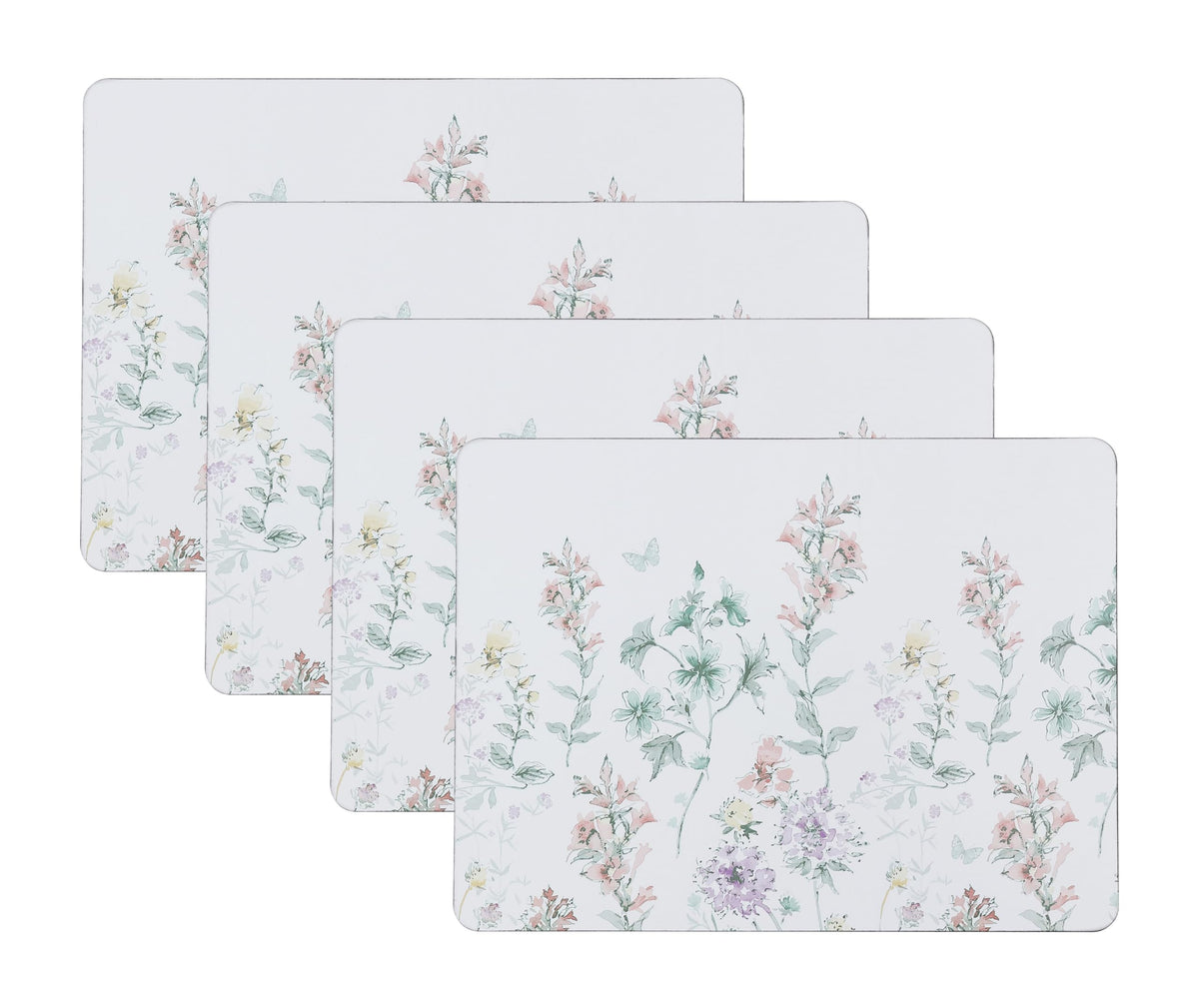 Laura Ashley Cork Placemats, 16 x 12-inch, Set of 4, Wild Meadow