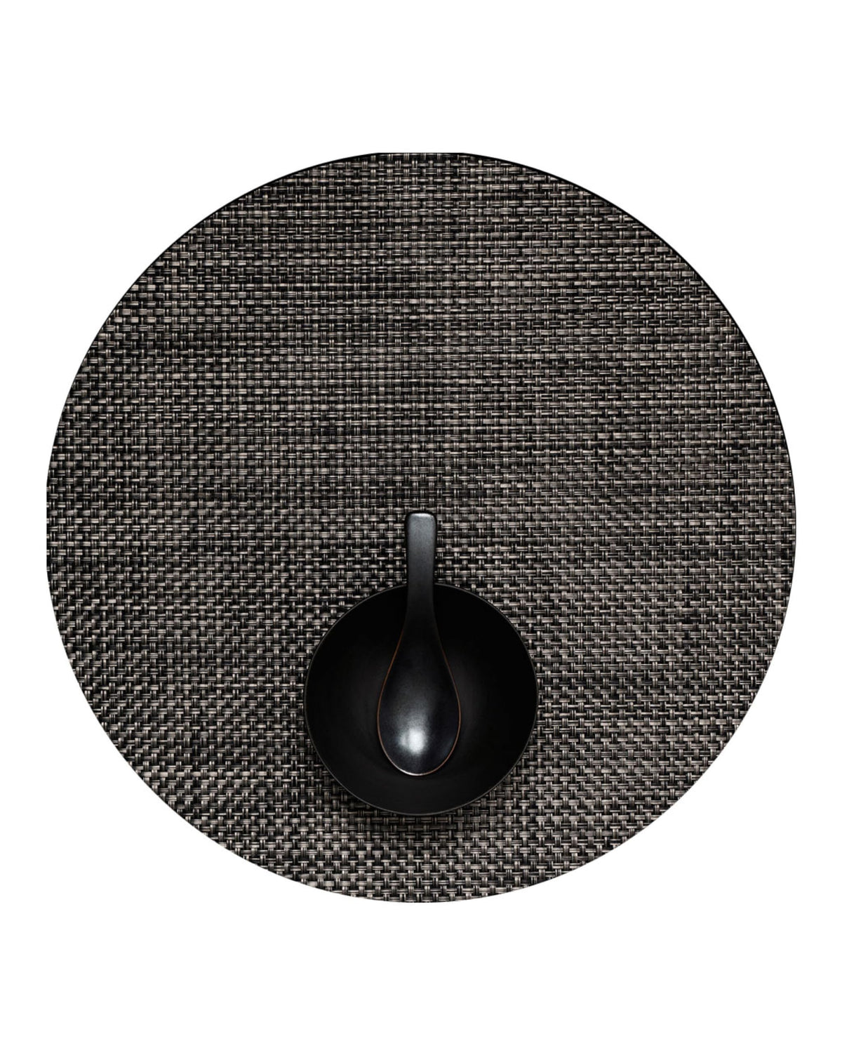 Chilewich Basketweave Placemats, Woven Round Placemats Set of 4