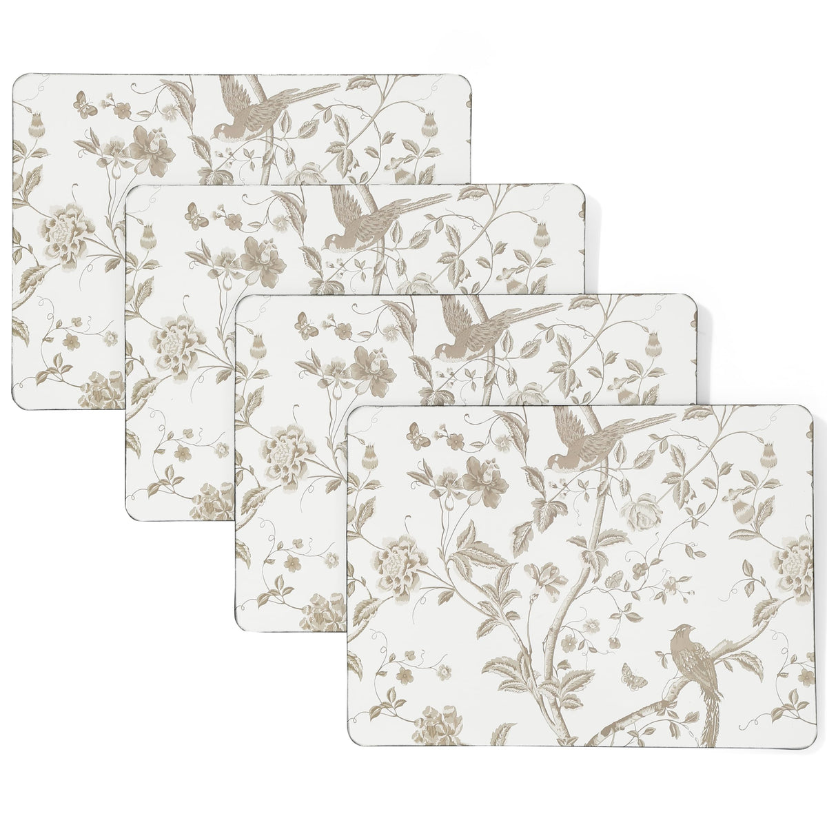 Laura Ashley Cork Placemats, 16 x 12-inch, Set of 4, Wild Meadow