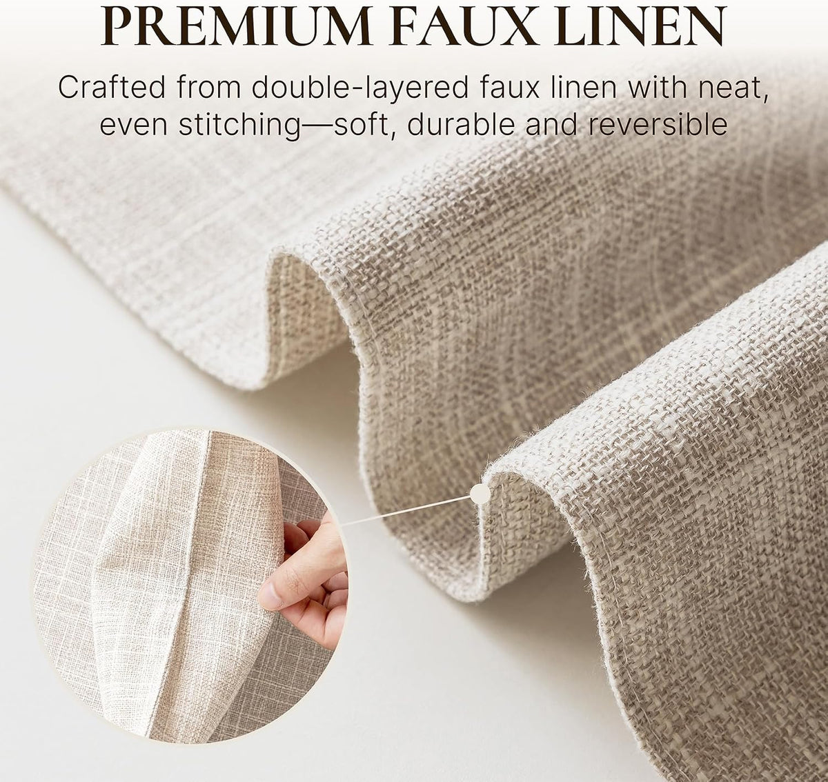 Placemats Set of 4 Machine Washable Cloth Table Mats, 12x18 Inch