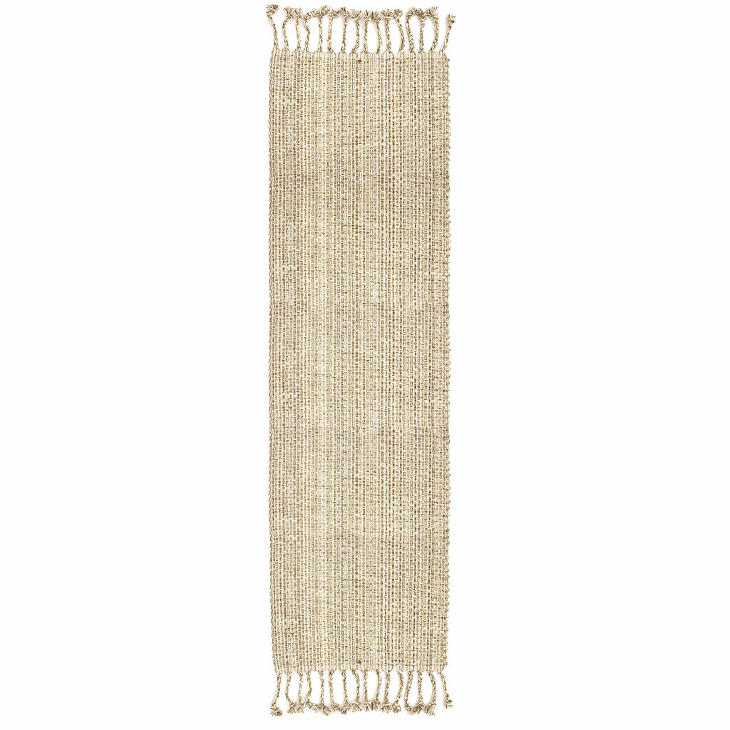 Sweet Home Collection 100% Cotton Placemats for Dining Room Rectangle Two Tone Woven Fabric 13" x 19" Soft Durable Table Mat Set, Set of 6, Eggshell