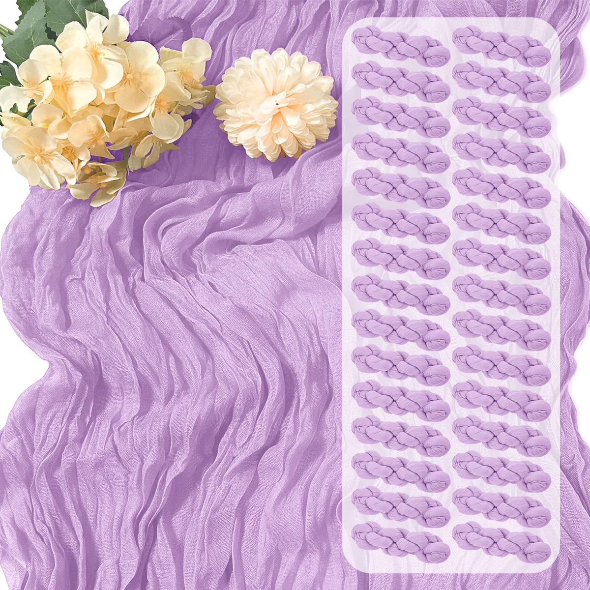 30 Pack Sage Green Cheesecloth Table Runner 17 x 108 inch Cheese Cloth Table Runners 9ft Green Table Runner Rustic Romantic Sheer Gauze Runner for Wedding Party Baby Shower Table Decoration