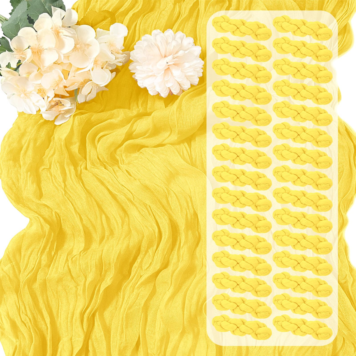30 Pack Sage Green Cheesecloth Table Runner 17 x 108 inch Cheese Cloth Table Runners 9ft Green Table Runner Rustic Romantic Sheer Gauze Runner for Wedding Party Baby Shower Table Decoration