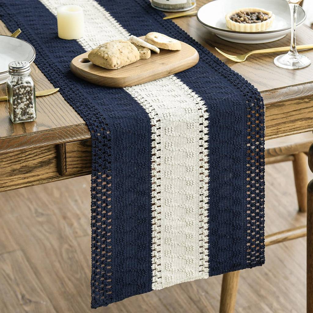 Artoid Mode Caramel Farmhouse Rustic Table Runner 12x72 Inch