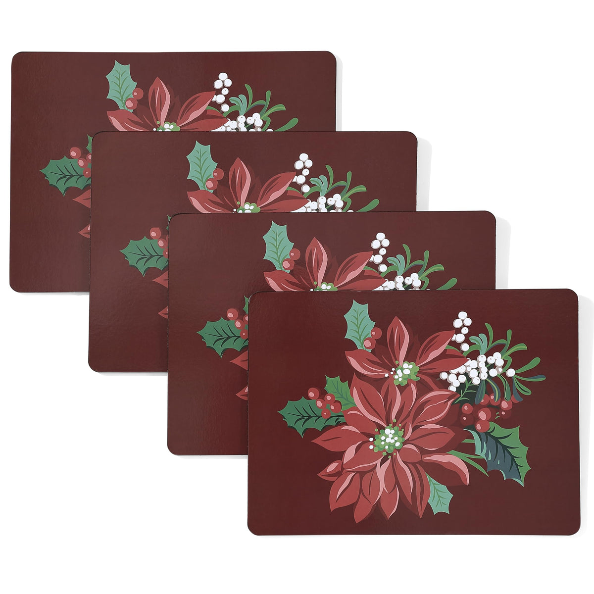 Laura Ashley Cork Placemats, 16 x 12-inch, Set of 4, Wild Meadow