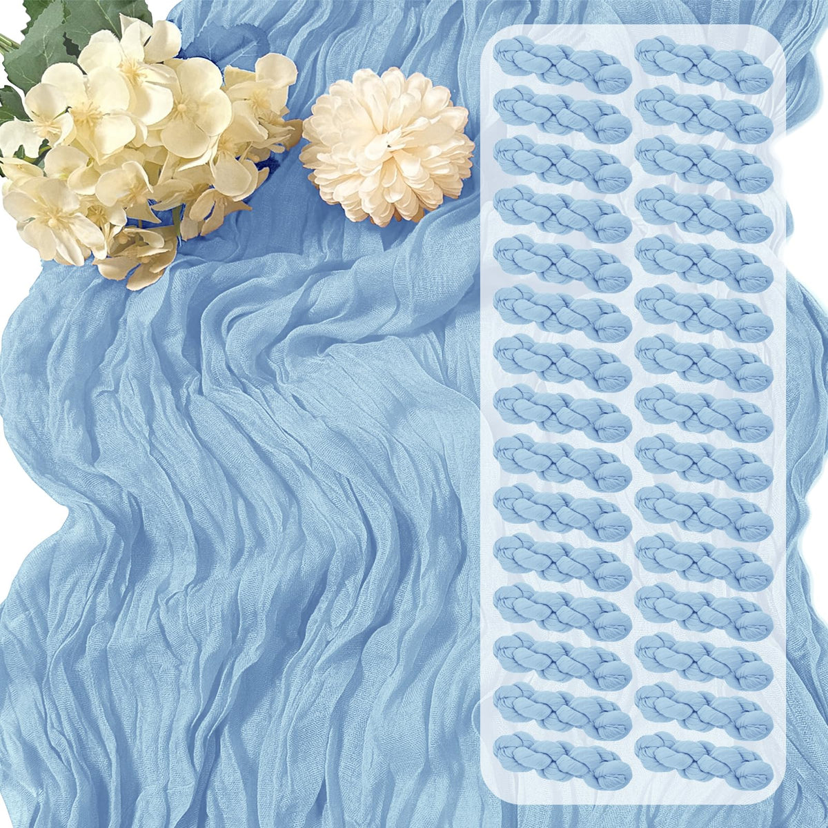 15 Pack Terracotta Cheesecloth Table Runner 17 x 108 inch Cheese Cloth Table Runners 9ft Terracotta Table Runner Rustic Romantic Sheer Gauze Runner for Wedding Party Baby Shower Table Decoration
