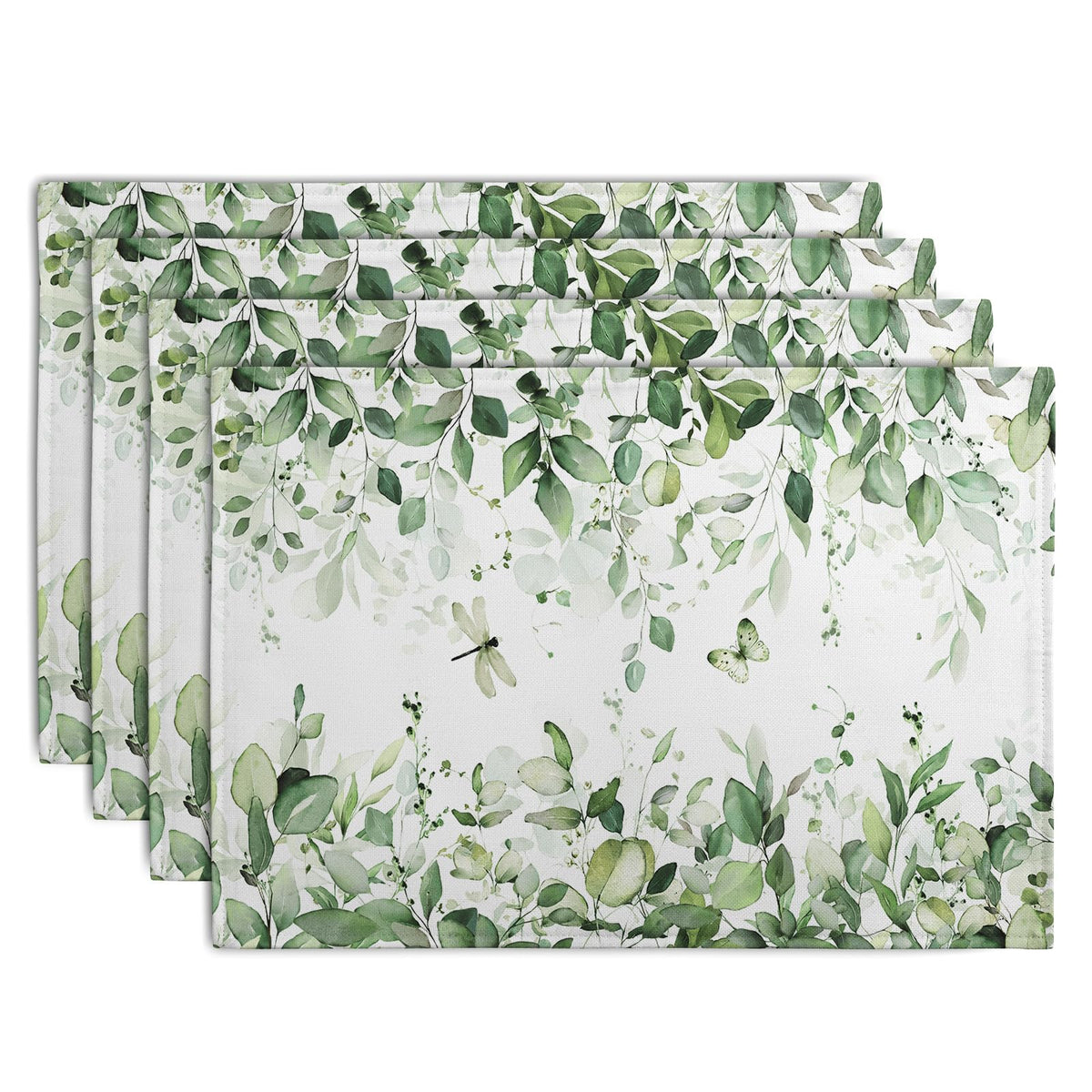 Rustic Daisy Placemats Set of 4 Vintage Flower Vases Wood Grain Linen Table Mats 12x18 Inch Summer Floral Wooden Board Farmhouse Washable Place Mat for Party Kitchen Dining Outdoor Indoor Decor