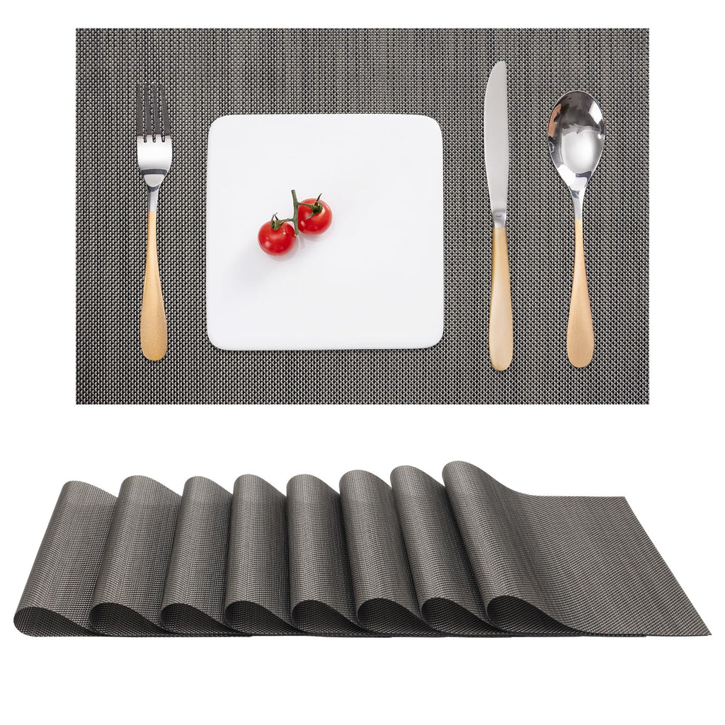 Myir JUN Orange Placemats Set of 8 for Dining Table Thanksgiving Placemats