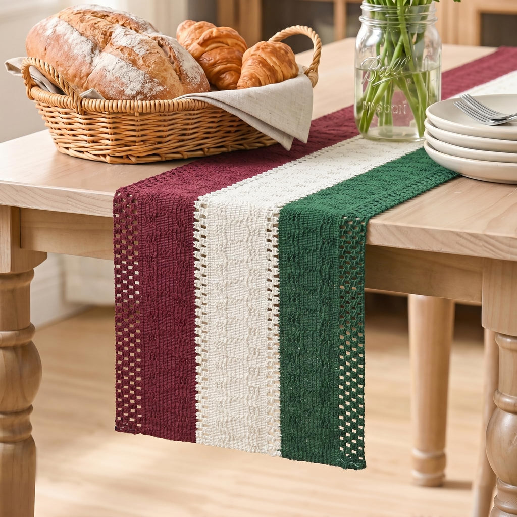 Artoid Mode Caramel Farmhouse Rustic Table Runner 12x72 Inch