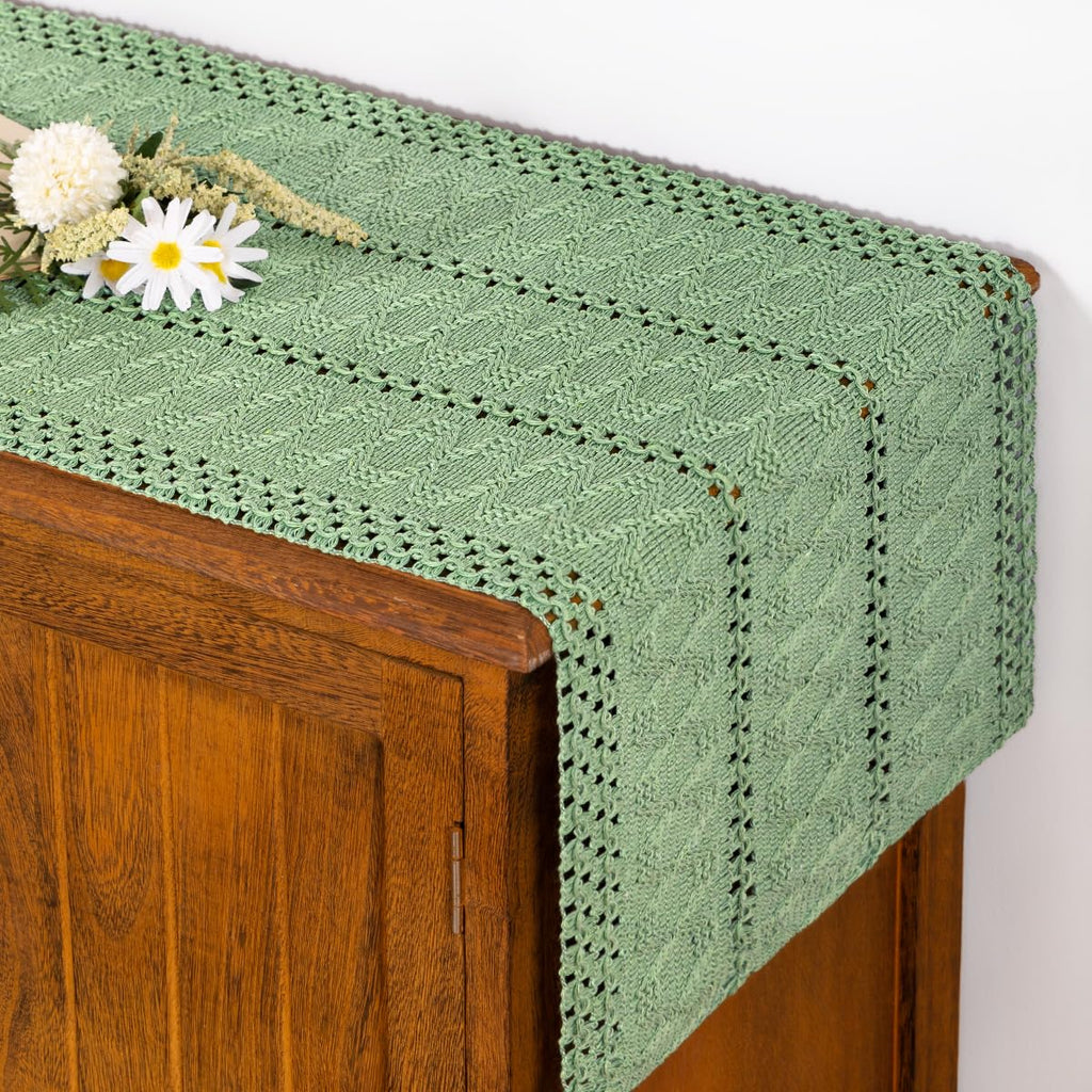 Boho Table Runner Fall Farmhouse Rustic Dining Dresser Scarf Home Decor