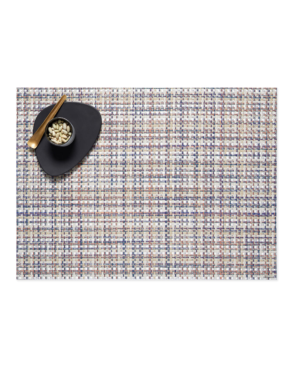 Chilewich Basketweave Placemats, Woven Round Placemats Set of 4