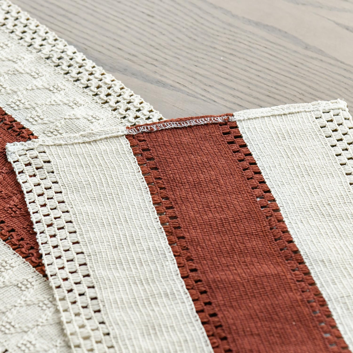Artoid Mode Caramel Farmhouse Rustic Table Runner 12x72 Inch