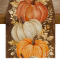 RABUSOFA Fall Table Runner 13x72 Inch Orange Pumpkins Fall Decor for Home