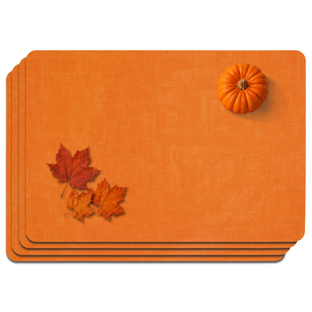 Maxpearl Faux Leather Placemats Set of 6, Easy to Clean, Beige