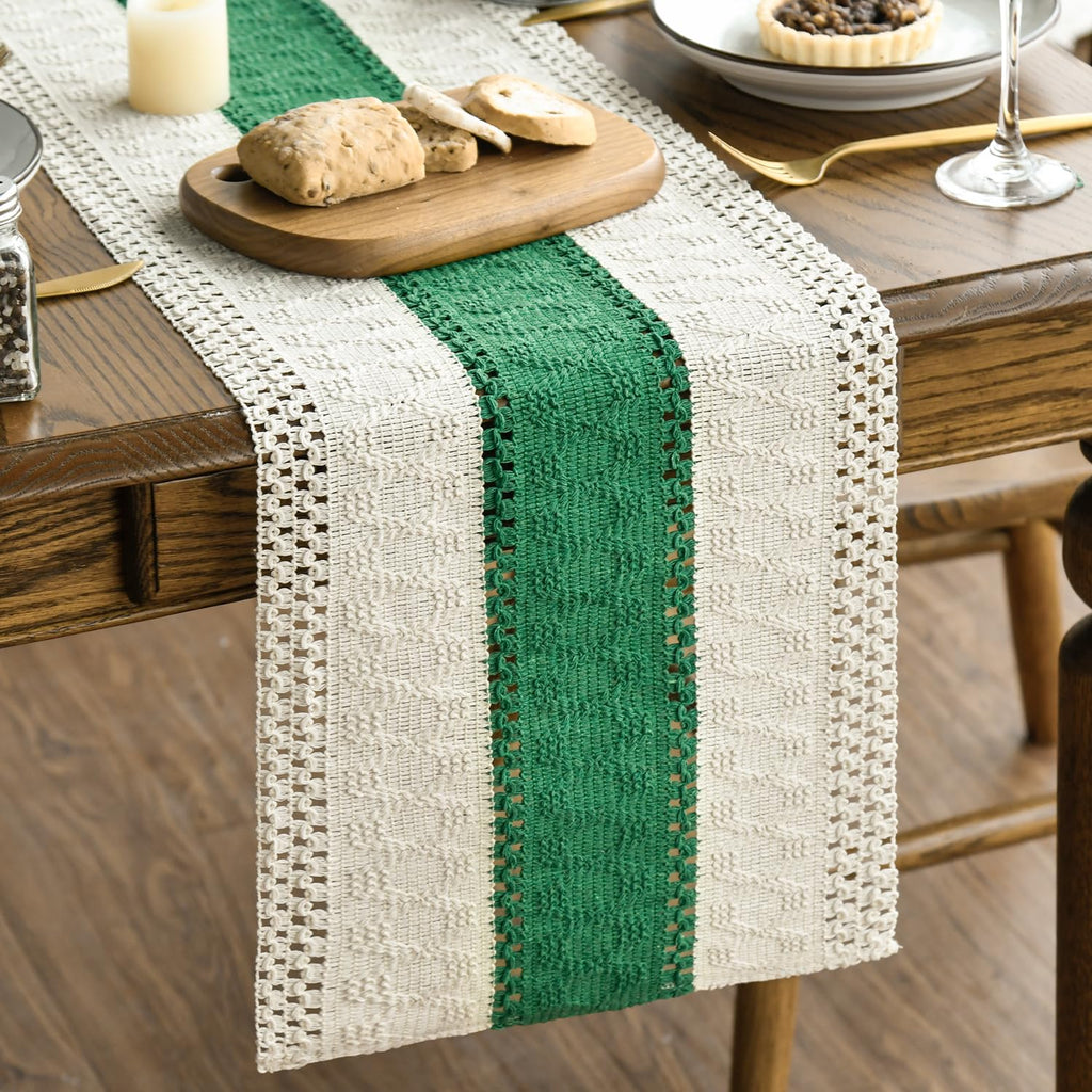 Artoid Mode Caramel Farmhouse Rustic Table Runner 12x72 Inch