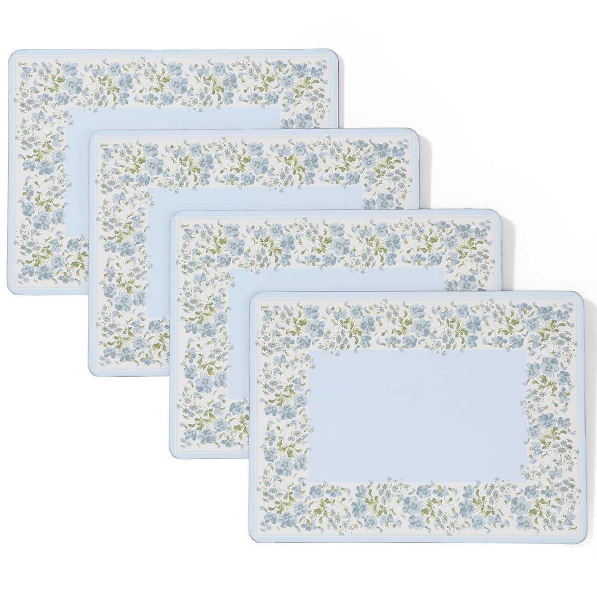 Laura Ashley Cork Placemats, 16 x 12-inch, Set of 4, Wild Meadow