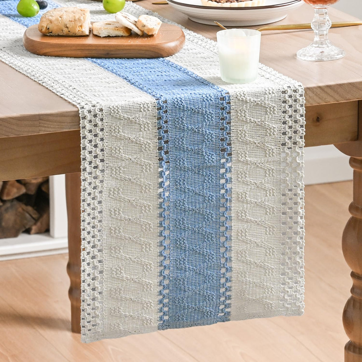 Artoid Mode Caramel Farmhouse Rustic Table Runner 12x72 Inch