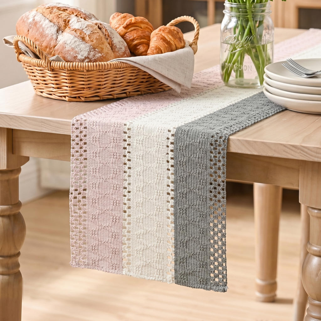 Artoid Mode Dark Grey Farmhouse Rustic Table Runner 12x72 Inch