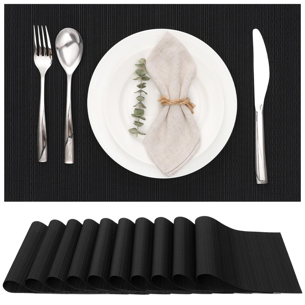 Myir JUN Orange Placemats Set of 8 for Dining Table Thanksgiving Placemats