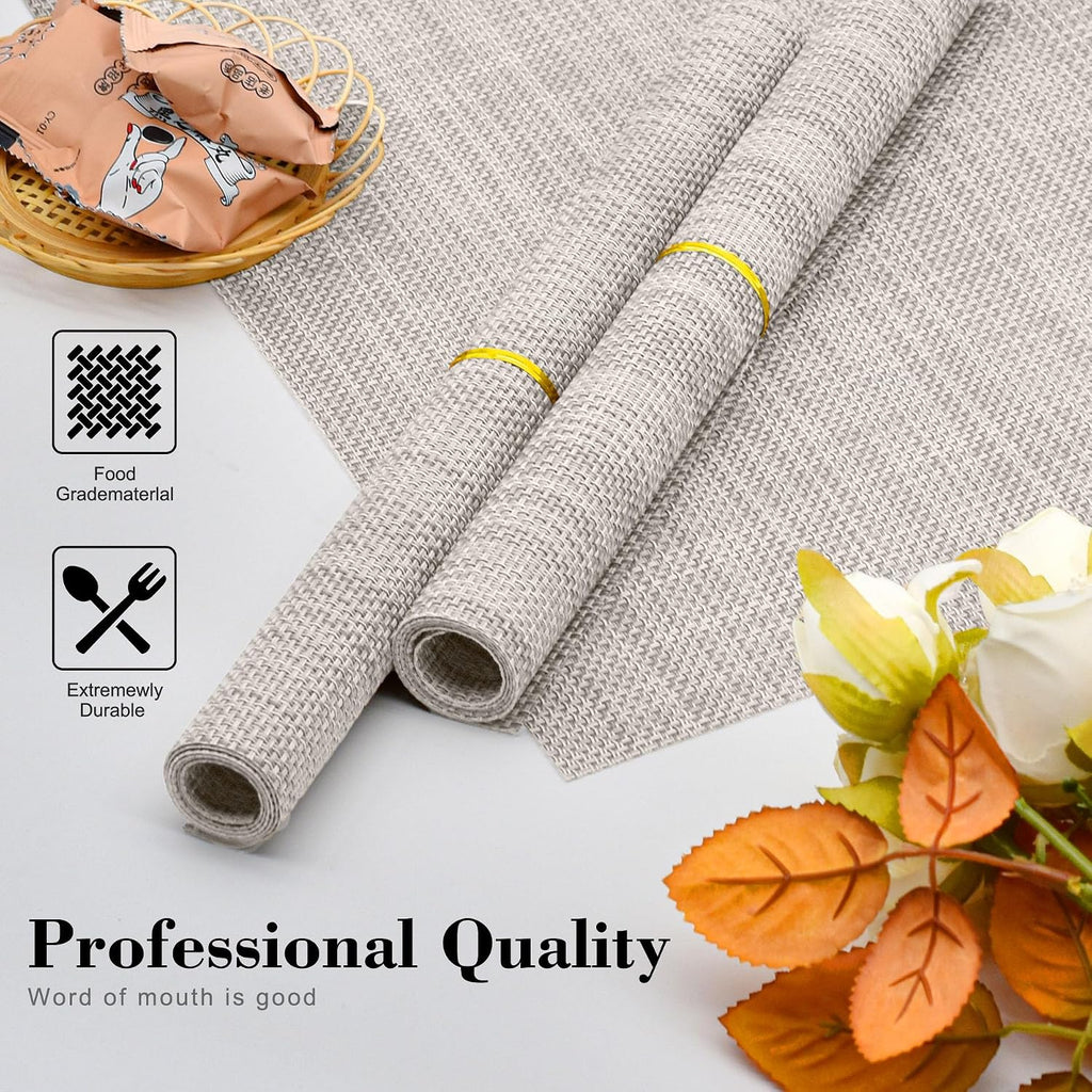 Placemats Set of 4 Washable Indoor(Beige)