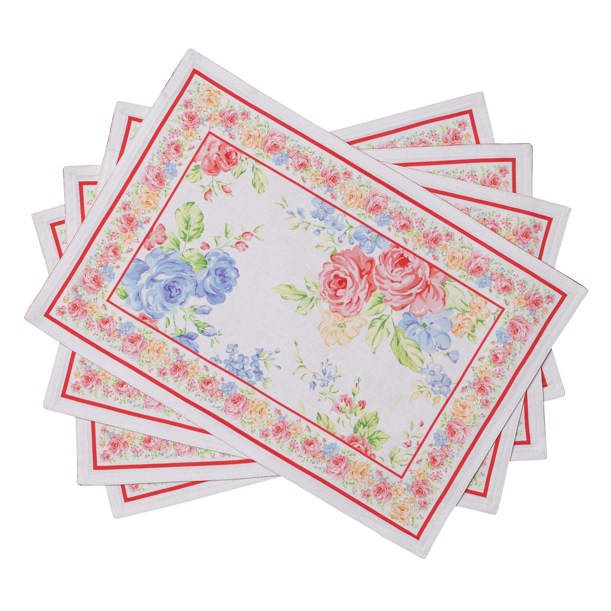 Maison d' Hermine Placemats Set of 4 Reusable 100% Cotton (13"x19")