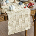 Artoid Mode Caramel Soft Faux Fur Pumpkins Fall Table Runner 13x90 Inch
