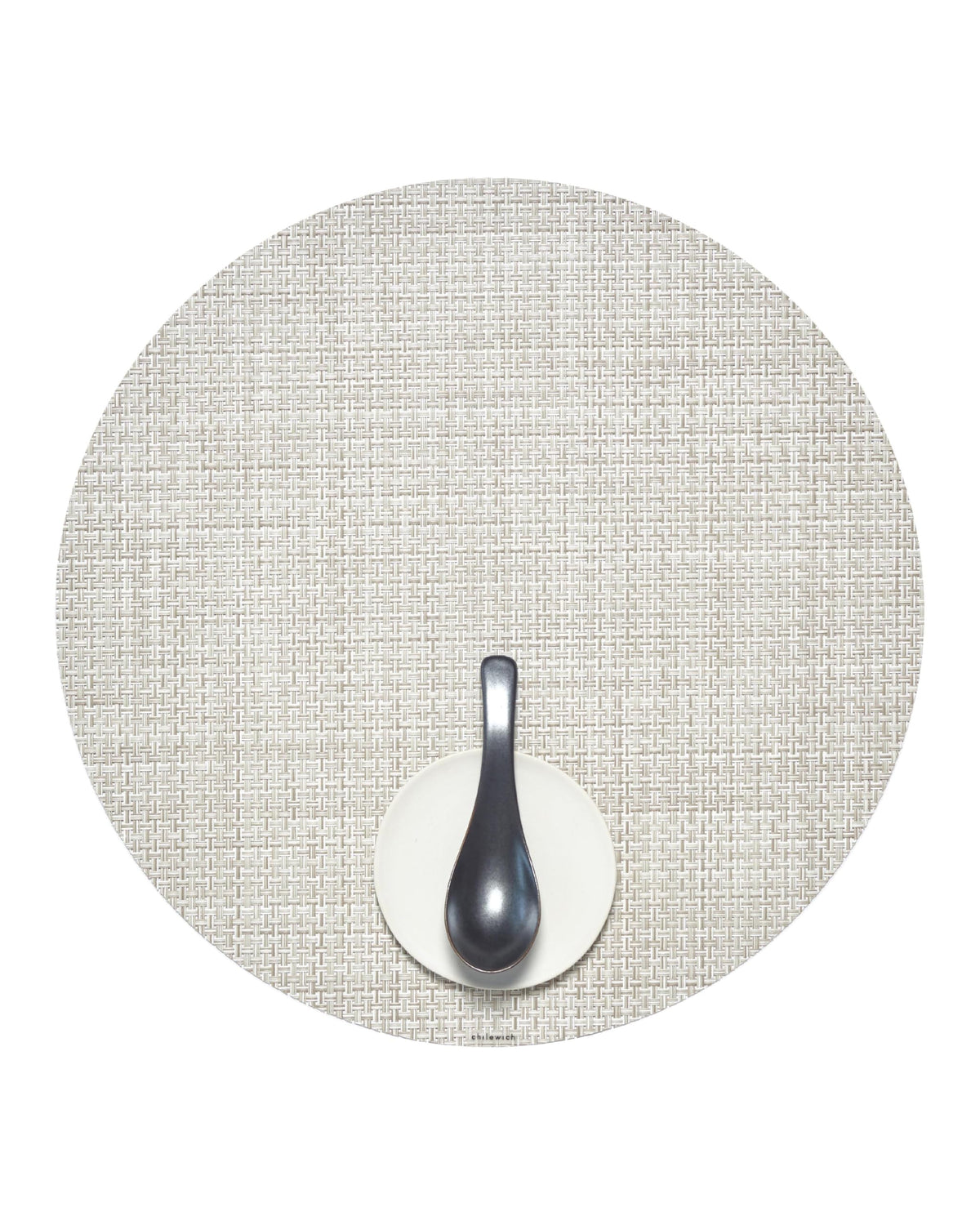 Chilewich Basketweave Placemats, Woven Round Placemats Set of 4