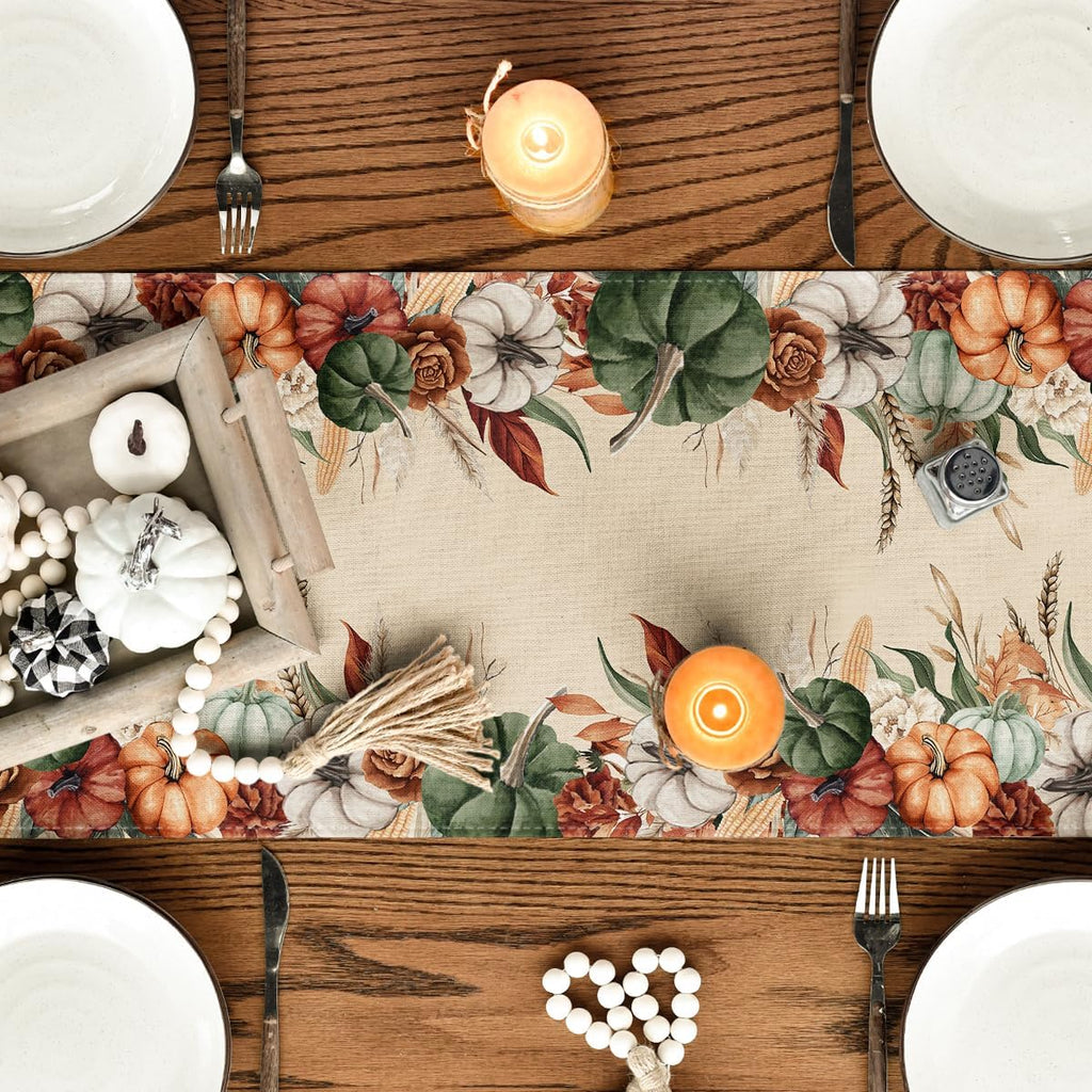 Artoid Mode 210 GSM Fall Table Runner Home Party Decor 13x72 Inch